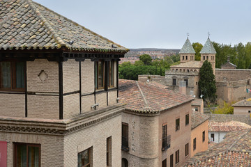 Les toits de Tolède en Castille, Espagne