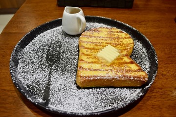 A French toast at Thailand cafe.