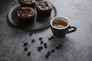 cup of coffee with chocolate
