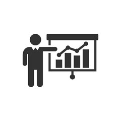 Business presentation icon