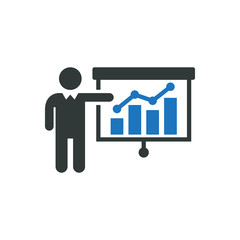 Business presentation icon