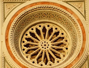 Fototapeta Detal architektoniczny kościoła we Florencji obraz