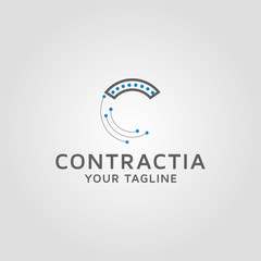 Technology letter C logo design inspiration