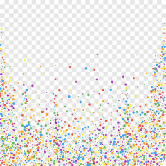 Festive confetti. Celebration stars. Rainbow confe