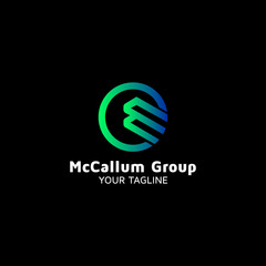 Letter MC vector logo design inspiration