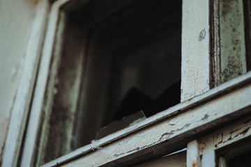 Chernobyl / Ukraine. Chernobyl exclusion zone. Ruins of abandoned places. Zone of high radioactivity. Ruins of buildings. 