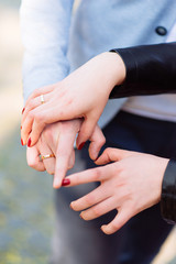 close up of hands holding hands