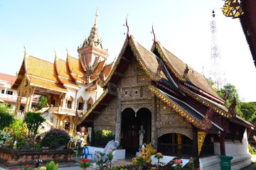 Smaller viharn of Wat Buppharam in Chiang Mai