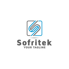 letter S vector logo design template