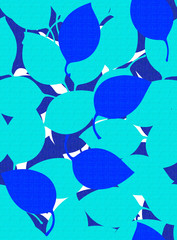 Elanance Floral motif pattern with color backgound