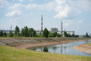 Chernobyl, Ukraine  Chernobyl exclusion zone. Ruins of abandoned places. Zone of high...