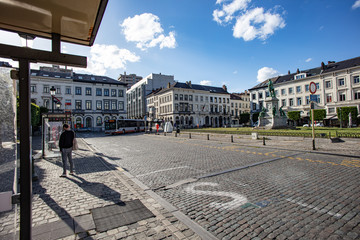 Naklejka premium Place du Luxembourg à Bruxelles