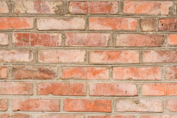 old orange brick wall background