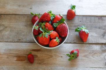 strawberries in a bowl