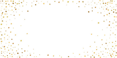 Sparse gold confetti luxury sparkling confetti. Sc