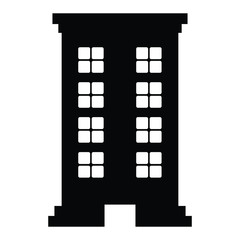 Flat building icon vector illustration