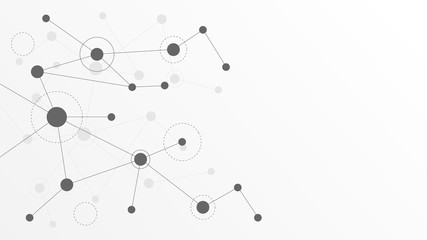 Abstract geometric connect lines and dots.Simple technology graphic background.Illustration Vector design Network and Connection concept.