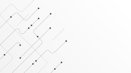 Abstract geometric connect lines and dots.Simple technology graphic background.Illustration Vector design Network and Connection concept.