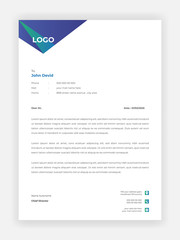 Creative Style Letterhead Design For Your Business Vector Template