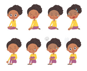 cute type african mom_sitting