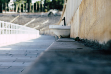 View of the Panathenaic Stadium or Kallimarmaro, it is the only stadium in the world built entirely...