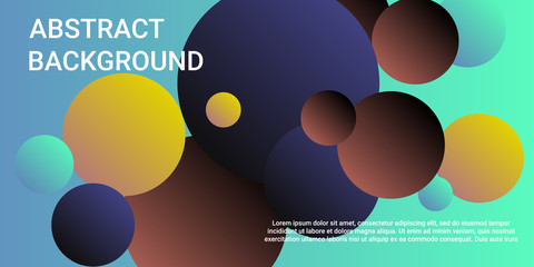 Trendy gradients of balls shapes.