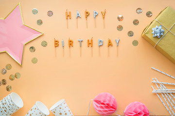party celebration happy birthday frame