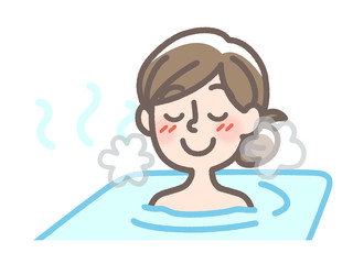 お風呂　女性　入浴