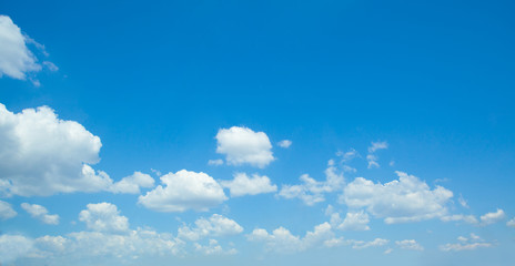 Fluffy Clouds In Blue Sky. Background From Clouds.