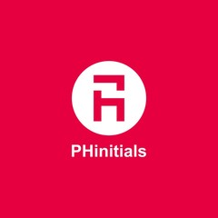 PH Initials Logo Design. Letter Logo