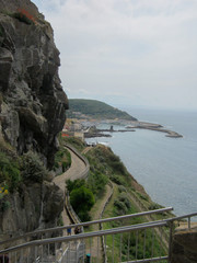 castelsardo, sassari, italy, 20/03/2019 
city of castelsardo in sardinia with its magnificent castle overlooking the crystal clear sea and its ancient museum