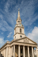 Fototapeta na wymiar St Martin in the Fields church on Trafalgar Square in London