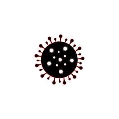 virus logo icon vector