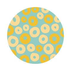circles organic pattern block style