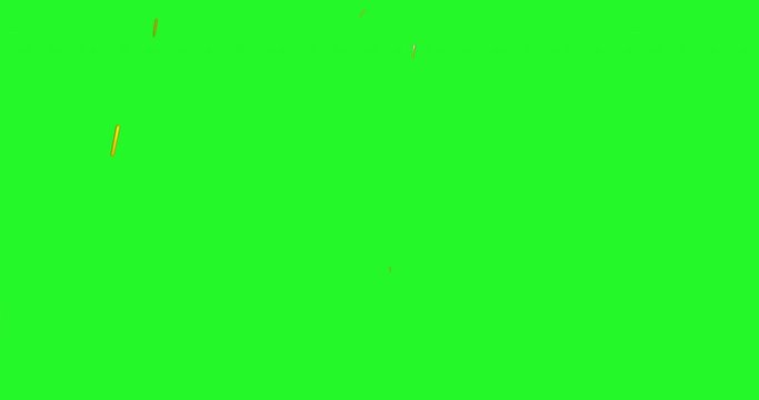 Element of isolated burning sparkler fire floating in the air on green screen background. Keyed Firework effects on chroma key - Powered by Adobe