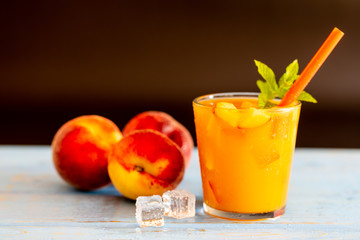 Fresh peach juice