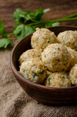 cheese balls with three types of cheese without baking. keto diet recipe