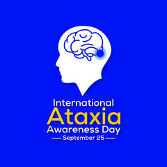 Vector illustration on the theme of International Ataxia awareness day observed each year on September 25 across the globe.