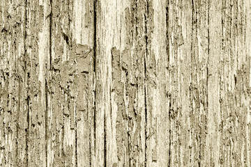 Wooden background with cracked old paint.