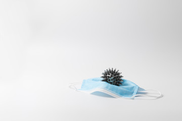 ウイルス　マスク　社会問題　イメージ