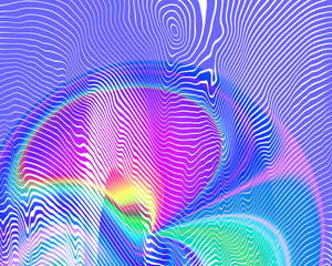 Vibrant colored psychedelic background.