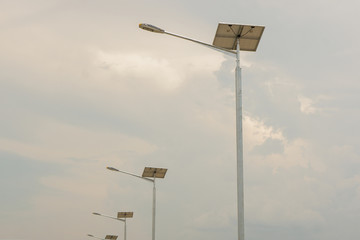 Street lighting solar power