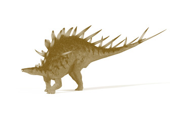 Dinosaur Kentosaurus isolated on white background