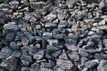 pile of black stones