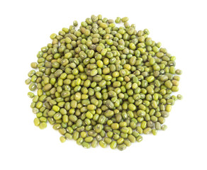 Closeup mung beans texture background, healthy food concept