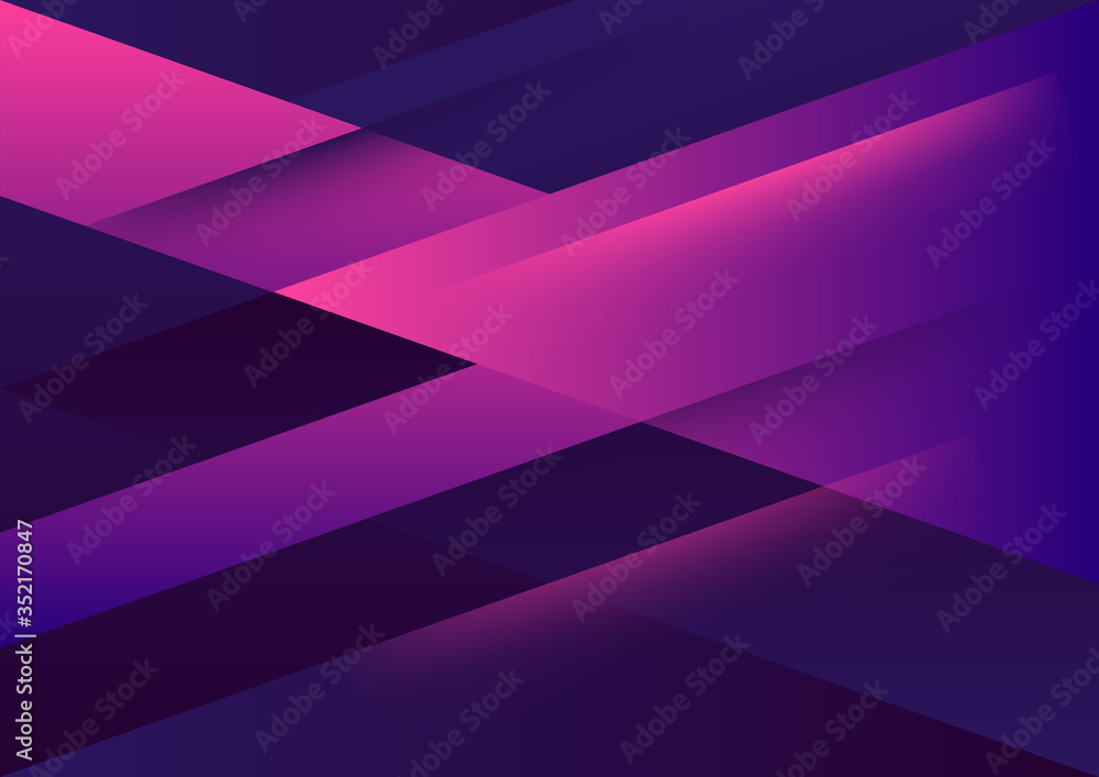 Poster color horizontal abstract template design with graphic elements.