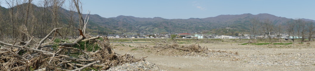 Flood damage caused by Typhoon No.19 