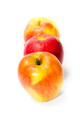 Frische Reife und Saftige Äpfel 