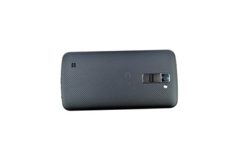 Schwarzes Smartphone on white background