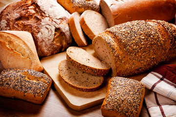 Display Of A Bunch Of Breads